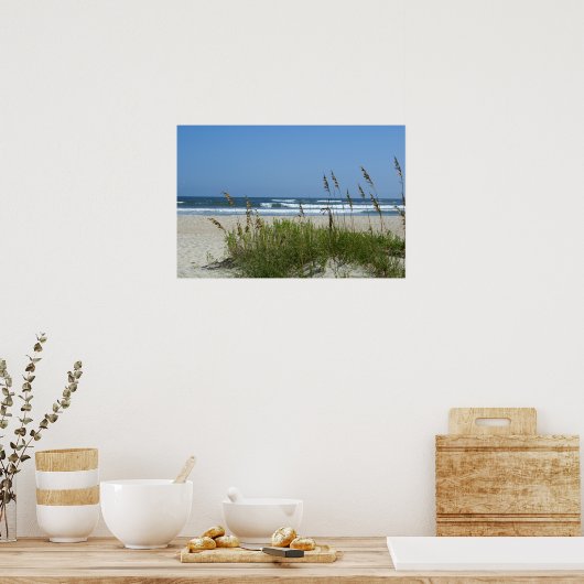 strand bij Ocracoke Poster (Keuken)
