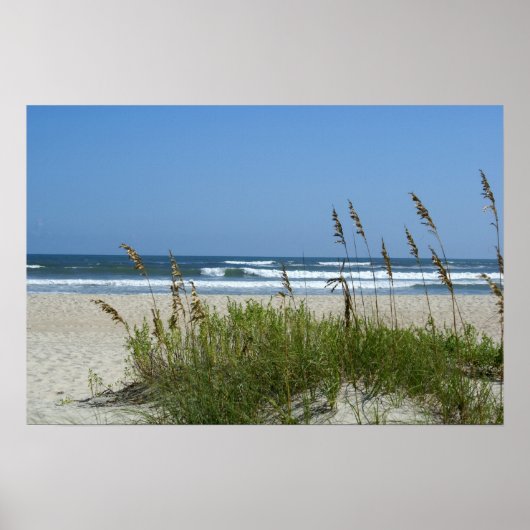 strand bij Ocracoke Poster (Voorkant)