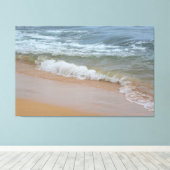 Strand bij Poipu Canvas Afdruk (Insitu (Houten vloer))