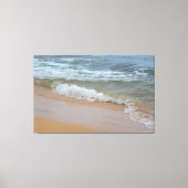 Strand bij Poipu Canvas Afdruk (Voorkant)