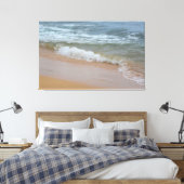 Strand bij Poipu Canvas Afdruk (Insitu (Slaapkamer))