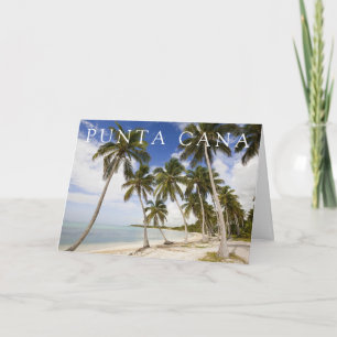 Strand bij Punta Cana   Dank U Bedankkaart