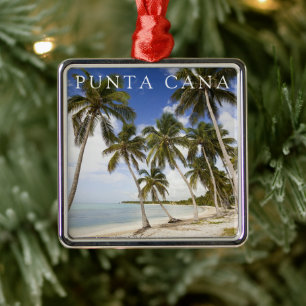 Strand bij Punta Cana   Dominicaanse Republiek Metalen Ornament