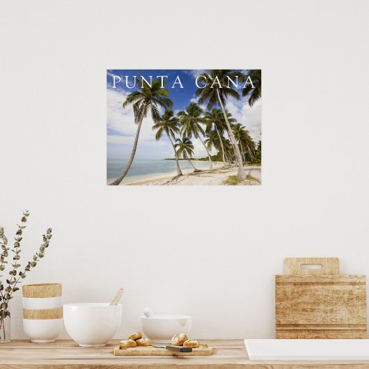 Strand bij Punta Cana | Dominicaanse Republiek Poster (Keuken)
