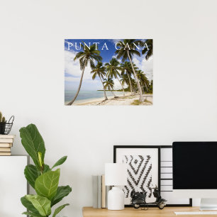 Strand bij Punta Cana   Dominicaanse Republiek Poster