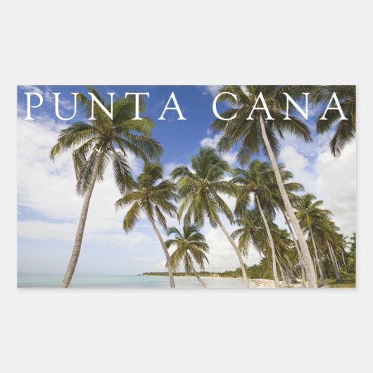 Strand bij Punta Cana | Dominicaanse Republiek Rechthoekige Sticker (Voorkant)