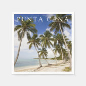 Strand bij Punta Cana | Dominicaanse Republiek Servet (Voorkant)