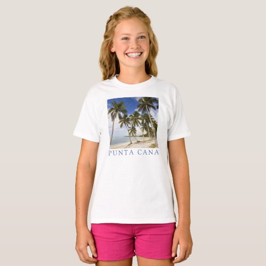 Strand bij Punta Cana | Dominicaanse Republiek T-shirt (Voorkant volledig)