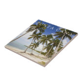 Strand bij Punta Cana | Dominicaanse Republiek Tegeltje (Zijkant)