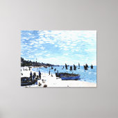 Strand bij Sainte-Adresse Canvas Afdruk (Voorkant)