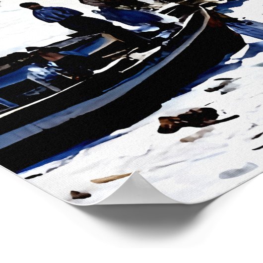 Strand bij Sainte-Adresse Poster (Hoek)