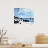 Strand bij Sainte-Adresse Poster (Keuken)