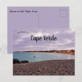 Strand bij Sal Cape Verde Briefkaart (Voorkant / Achterkant)
