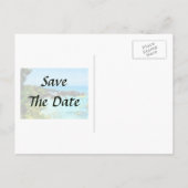 Strand bij St. George Bermuda Bewaar de datum Aankondigingskaart (Achterkant)