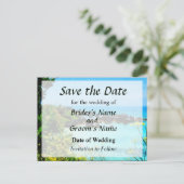 Strand bij St. George Bermuda Bewaar de datum Aankondigingskaart (Staand voorkant)