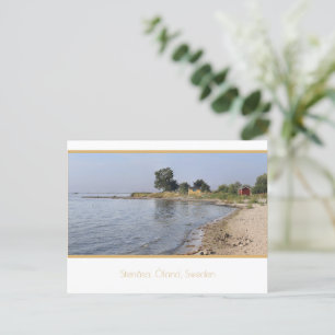 Strand bij Stenåsa, Öland, Zweden. Briefkaart