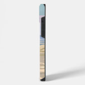 Strand bij zomersonneondergang iPhone hoesje (Linkerkant)