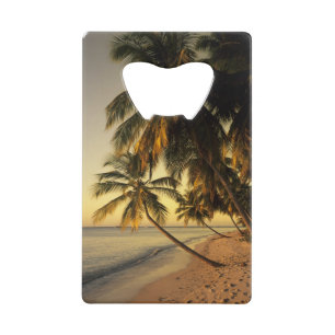 Strand bij zonsondergang, Trinidad Creditkaart Flessenopener