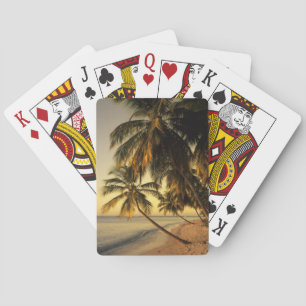 Strand bij zonsondergang, Trinidad Pokerkaarten