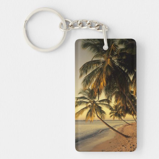 Strand bij zonsondergang, Trinidad Sleutelhanger (Voorkant)