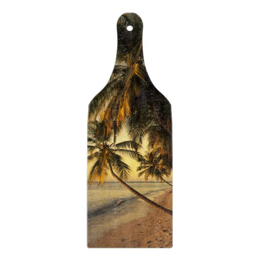Strand bij zonsondergang, Trinidad Snijplank (Voorkant)