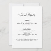 Strand Bikini Bachelorette Routebeschrijving Kaart (Achterkant)