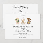 Strand Bikini Bachelorette Routebeschrijving Kaart (Voorkant / Achterkant)