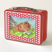 Strand Bikini Kat Lunchbox (Achterkant)