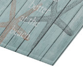 Strand Blauw Faux Hout Zeester Snijplank (Hoek)