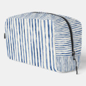 Strand Blauw Witte Strepen Toilettasje (Rechterhoek)