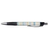 Strand Blauwe Crème Strepen Pen (Bodem)