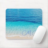Strand Blauwe Oceaan Aqua Zee Sky Vakantie Muismat (Met muis)