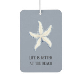 Strand Blauwe Witte Zeester Citaat Luchtverfrisser