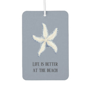 Strand Blauwe Witte Zeester Citaat Luchtverfrisser