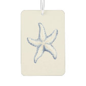 Strand Blauwe Witte Zeester Citaat Luchtverfrisser (Achterkant)