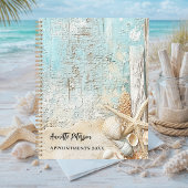 Strand blauwe zand zeester schelp 2027 planner
