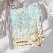 Strand blauwe zand zeester schelp 2027 planner