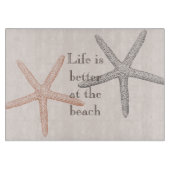 Strand Blauwe zeester Snijplank (Voorkant)