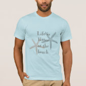 Strand Blauwe zeester T-shirt (Voorkant)