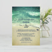 Strand Blauwgroen Blauw Groen Artsy Destination We Kaart (Staand voorkant)