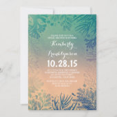 Strand Blauwgroen Oceaan Onderwater Vrijgezellenfe Kaart (Voorkant)