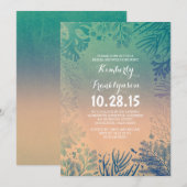 Strand Blauwgroen Oceaan Onderwater Vrijgezellenfe Kaart (Voorkant / Achterkant)