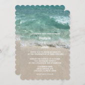 Strand Blauwgroen Turquoise Sandy Zee Ocean Cool W Kaart (Voorkant / Achterkant)