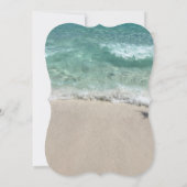 Strand Blauwgroen Turquoise Sandy Zee Ocean Foto b Kaart (Achterkant)