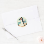 Strand Bliss Romantische Sticker (Envelop)