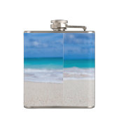 Strand Bliss Tropische Cocktail Zandstrand Heupfles (Achterkant)