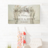 Strand Bloemenboog Bruiloft Spandoek (Insitu)