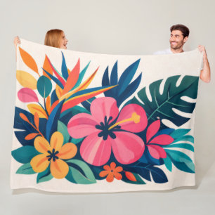 strand boho retro schatje fleece deken