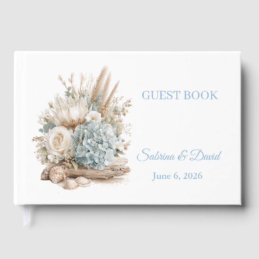 Strand Boho Trouwgastenboek Gastenboek (Voorkant)