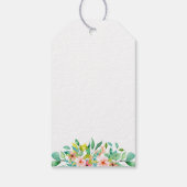 Strand Botanische Dank Je Wel Cadeaulabel (Achterkant)